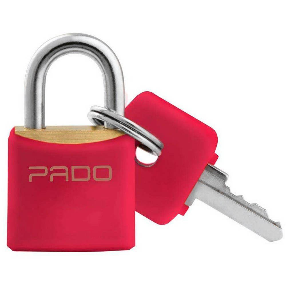 Cadeado De Latão Pado Rosa Lt - 25mm 2 Chaves Colorido
