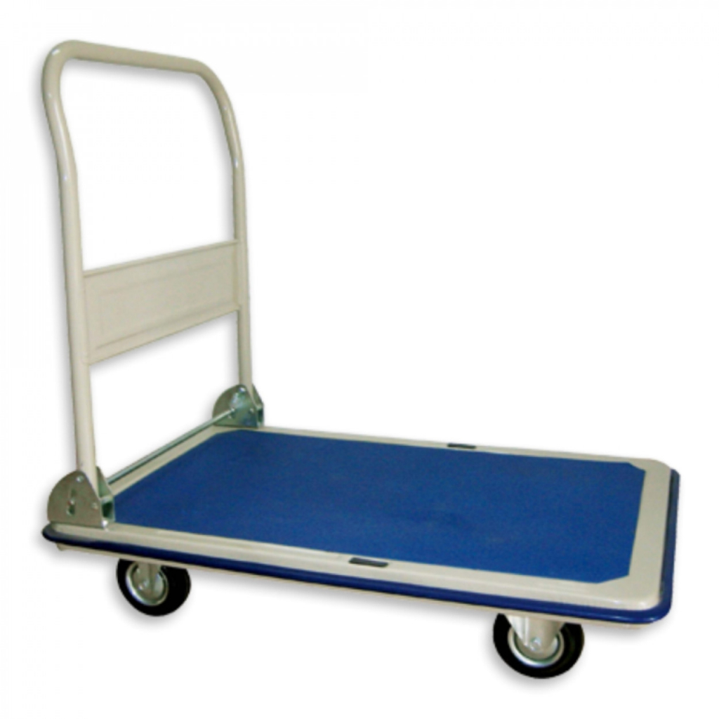Carro De Carga Carrinho Plataforma Pvc 150 Kg Dobrável