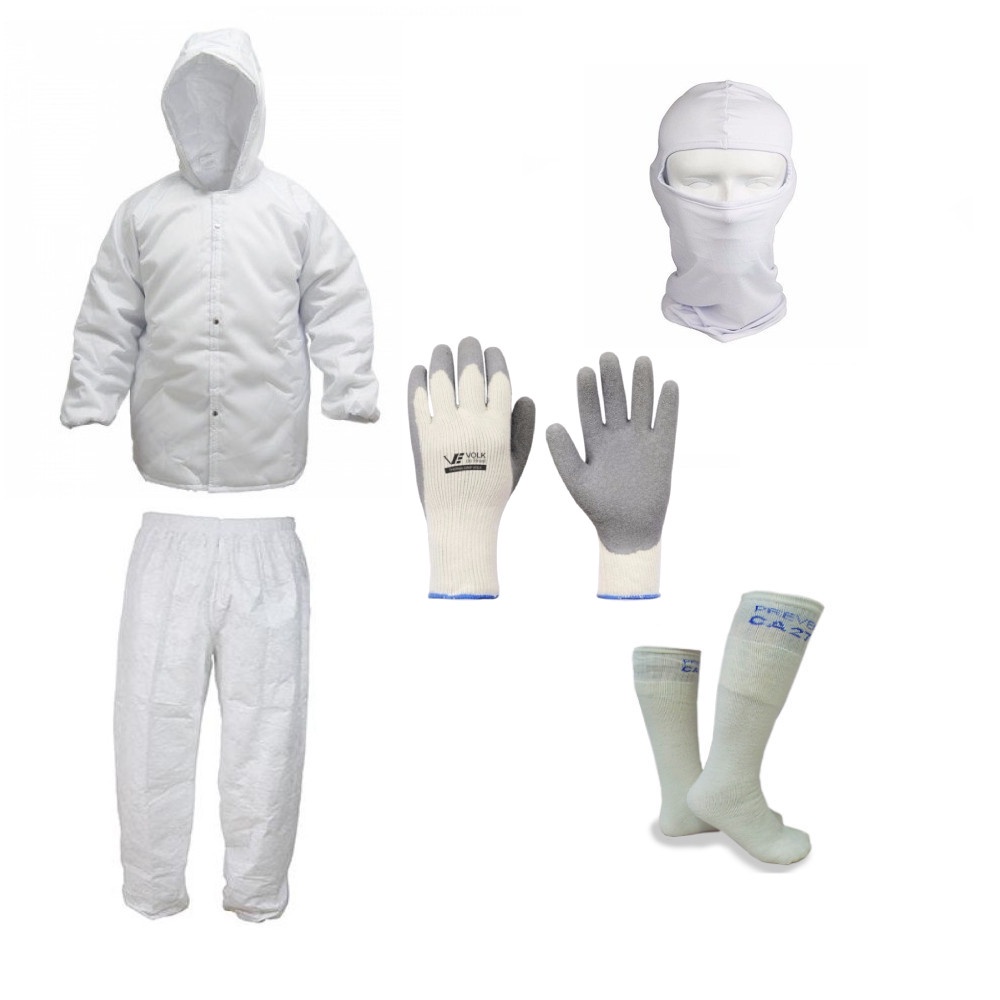 Conjunto Câmara Fria Japona-calça-balaclava-meião-luva Term