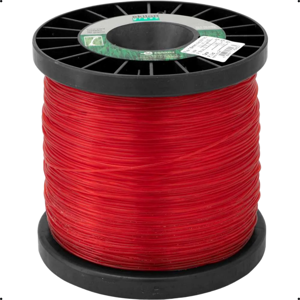 Fio De Nylon Redondo 1kg Para Aparador De Grama 1,6mm