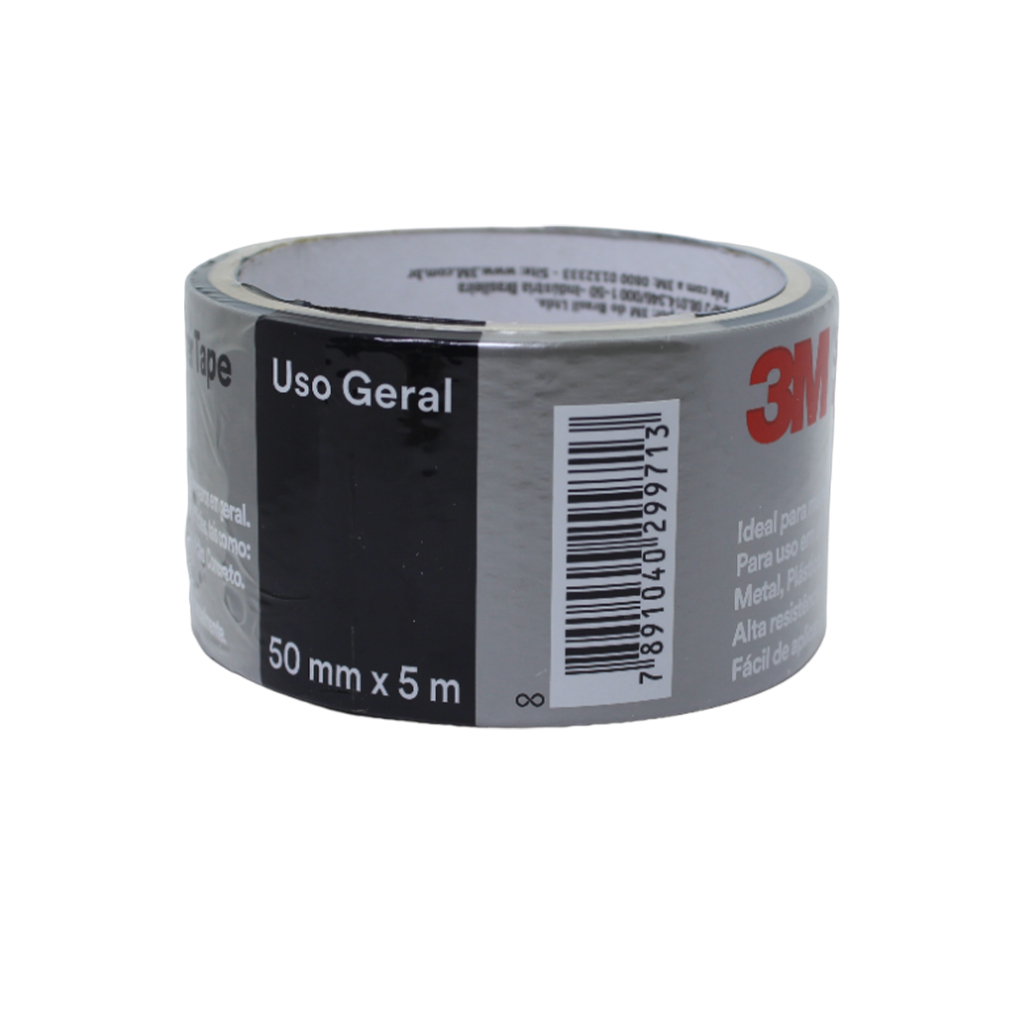 Fita Silver Tape 50mm X 5m Cinza Forte Uso Geral 3m Oficial