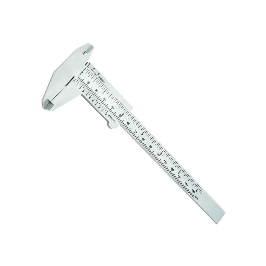 Paquímetro De Plástico 6 Pol. Para Medições Artesanato 150mm