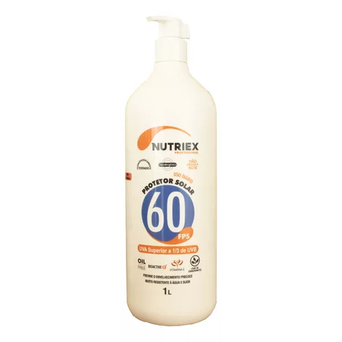 Protetor Solar Fps 60 Uso Diário Nutriex Profissional 1 Litro