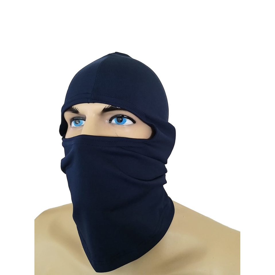 Touca Ninja Balaclava Azul Marinho Térmico Para Motoqueiro